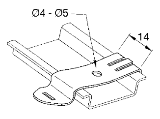 Mounting clips- FIXKLIP-M4