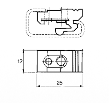 Mounting clips- PKLIP-M6M4
