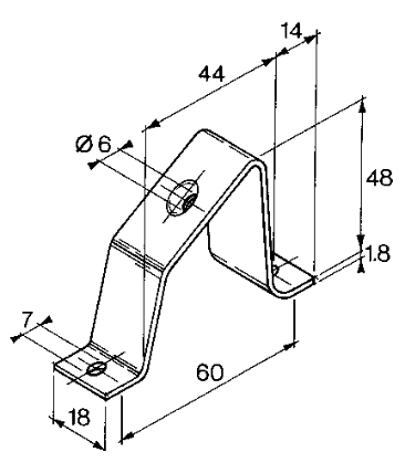 Support Bracket - BKT515 (TS-S-M6)