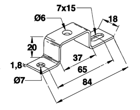 Support Bracket - BKT516 (TS-T2/6 M6)