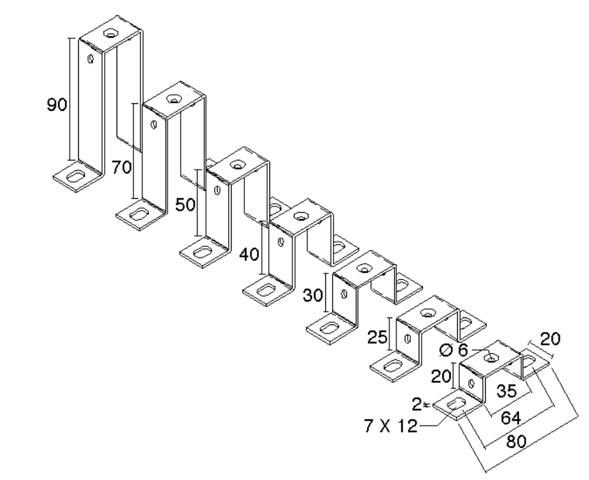 Support Bracket - TST70 M6