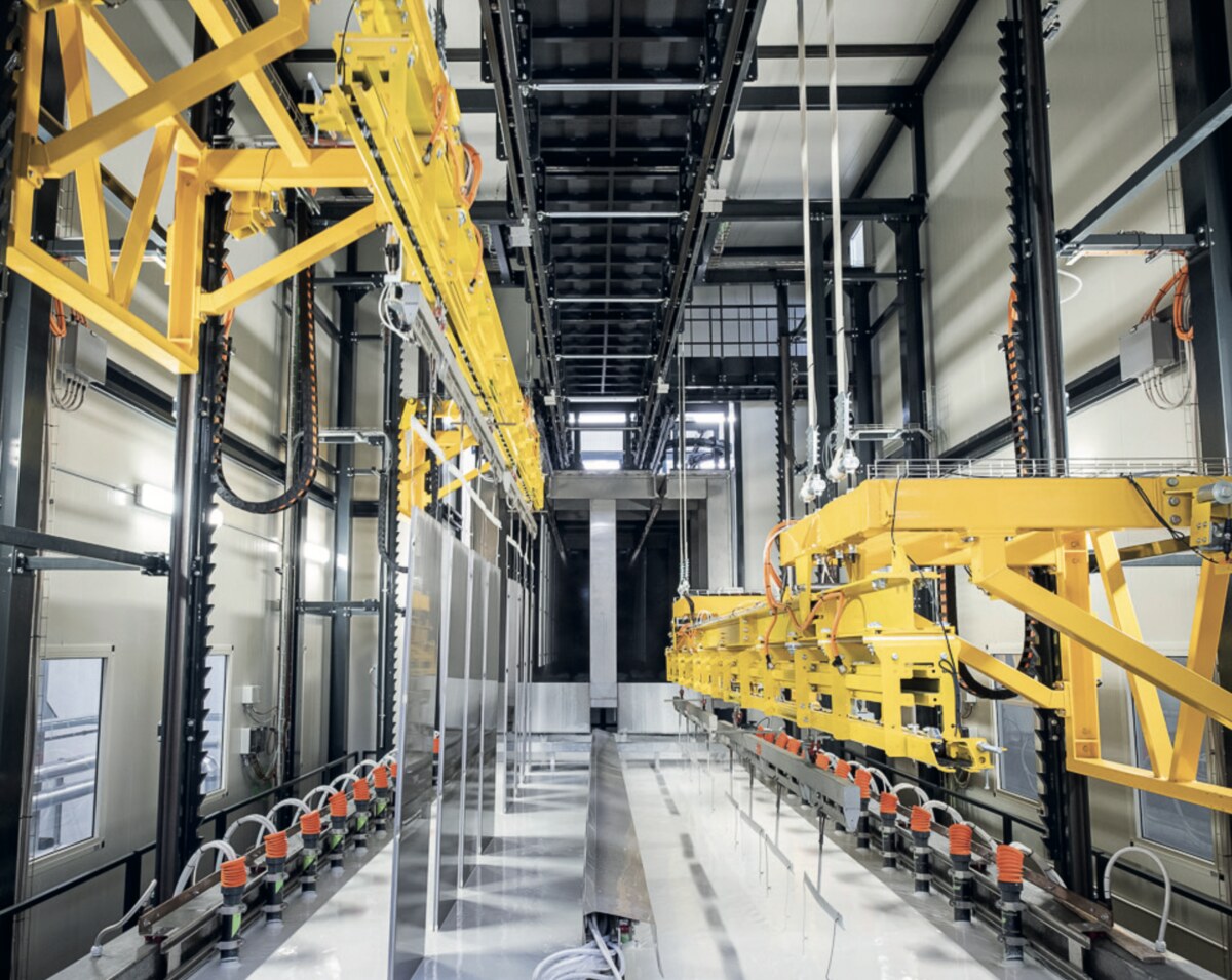 Cataphoretic coating line